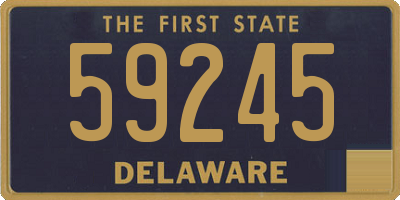 DE license plate 59245