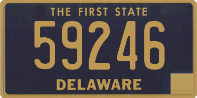 DE license plate 59246