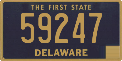 DE license plate 59247