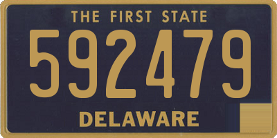 DE license plate 592479