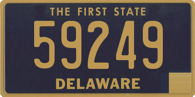 DE license plate 59249
