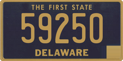 DE license plate 59250
