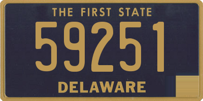 DE license plate 59251