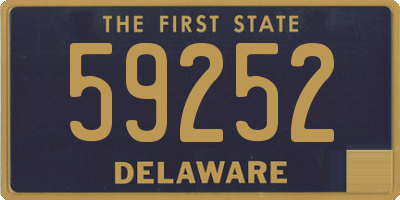 DE license plate 59252
