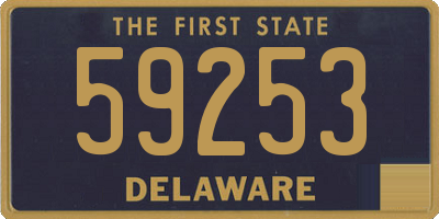 DE license plate 59253