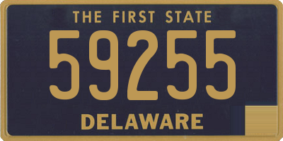DE license plate 59255