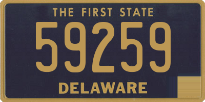 DE license plate 59259