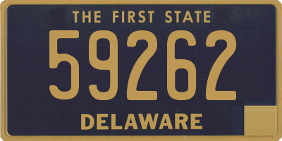 DE license plate 59262