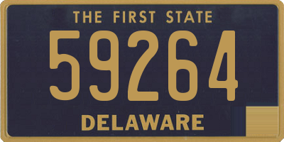 DE license plate 59264