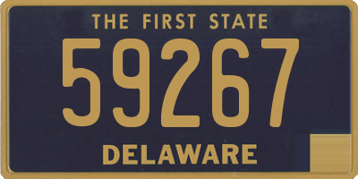 DE license plate 59267