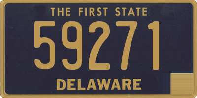 DE license plate 59271
