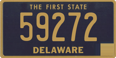 DE license plate 59272