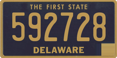 DE license plate 592728