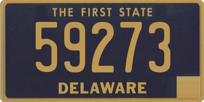 DE license plate 59273