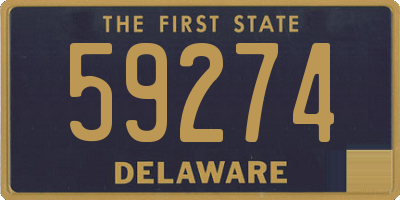 DE license plate 59274