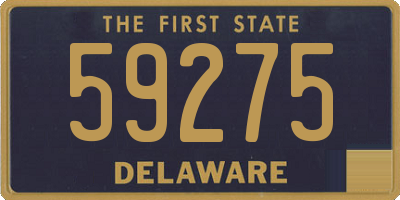 DE license plate 59275