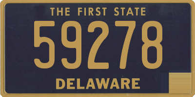 DE license plate 59278