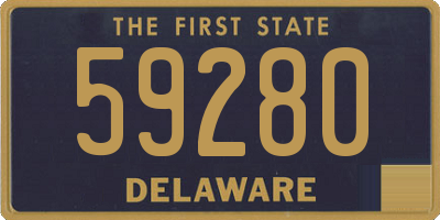 DE license plate 59280