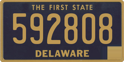 DE license plate 592808
