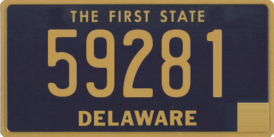 DE license plate 59281
