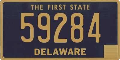 DE license plate 59284