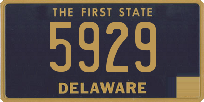 DE license plate 5929