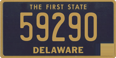 DE license plate 59290