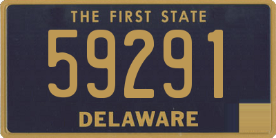 DE license plate 59291