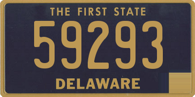 DE license plate 59293