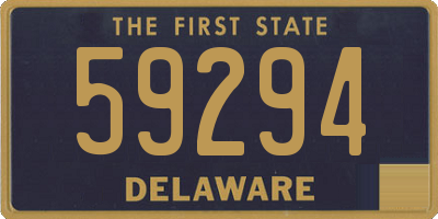 DE license plate 59294