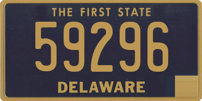 DE license plate 59296