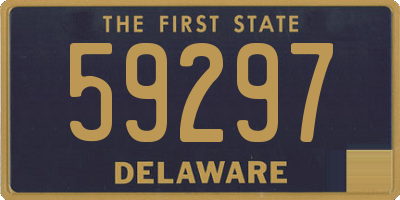 DE license plate 59297
