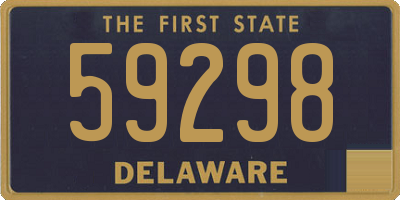 DE license plate 59298