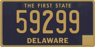DE license plate 59299
