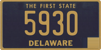 DE license plate 5930