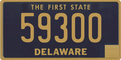 DE license plate 59300