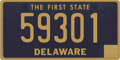DE license plate 59301