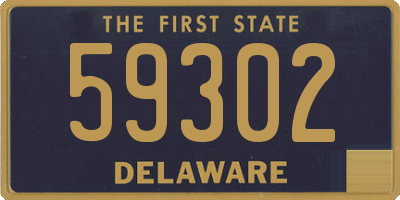 DE license plate 59302