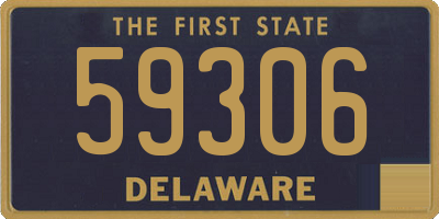 DE license plate 59306