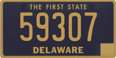 DE license plate 59307
