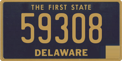 DE license plate 59308