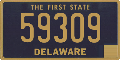 DE license plate 59309