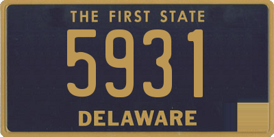 DE license plate 5931