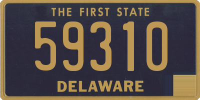 DE license plate 59310
