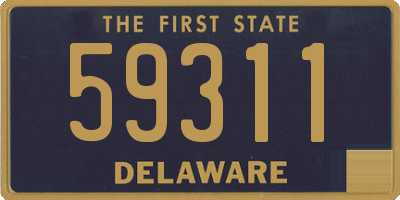 DE license plate 59311