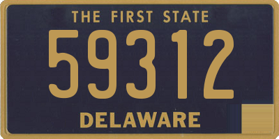 DE license plate 59312