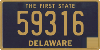 DE license plate 59316