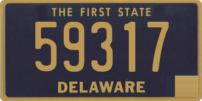 DE license plate 59317