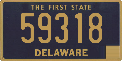 DE license plate 59318