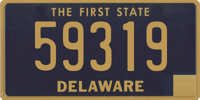 DE license plate 59319